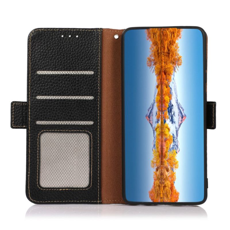 Flip Case Für Poco X7 Pro 5g Khazneh Litschi-leder
