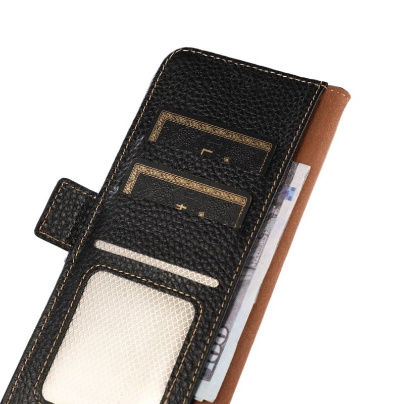 Flip Case Für Poco X7 Pro 5g Khazneh Litschi-leder