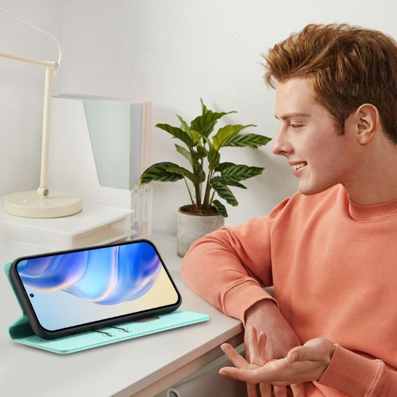 Flip Case Poco X7 Pro 5g Handyhülle Strukturierte Lederoptik Rfid-blockierung