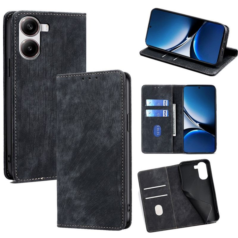 Flip Case Poco X7 Pro 5g Vintage Rfid-geldbörse