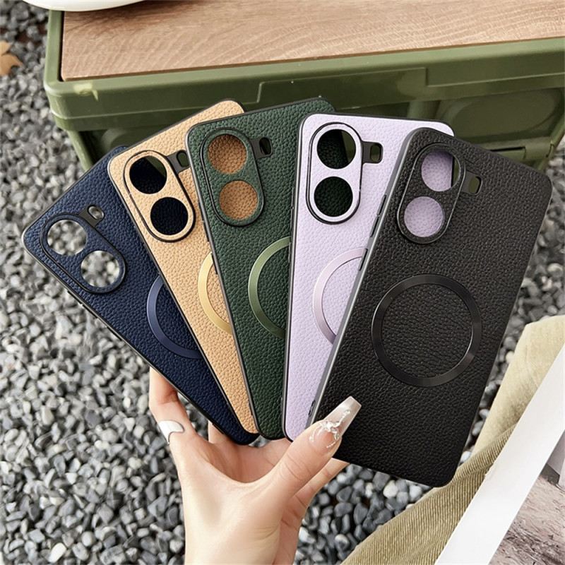 Hülle Poco X7 Pro 5g Magsafe-kompatibel Strukturierte Lederoptik