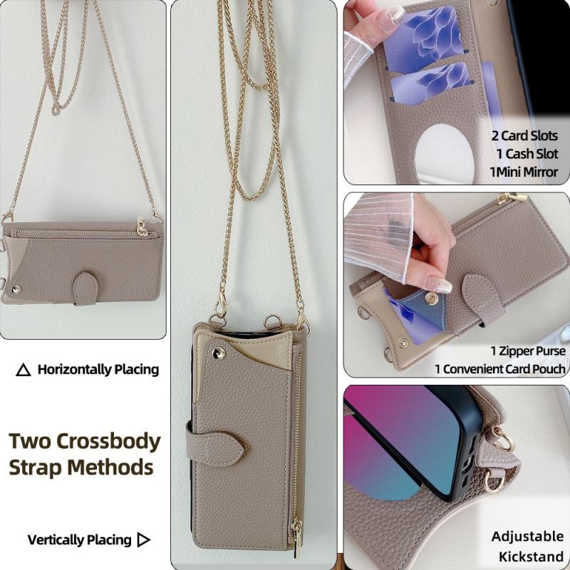 Lederhüllen Für Poco X7 Pro 5g Geldbörse Mit Kette