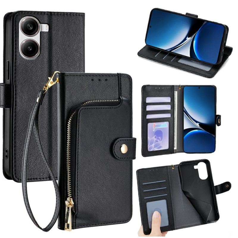 Lederhüllen Für Poco X7 Pro 5g Geldbörse Mit Riemen