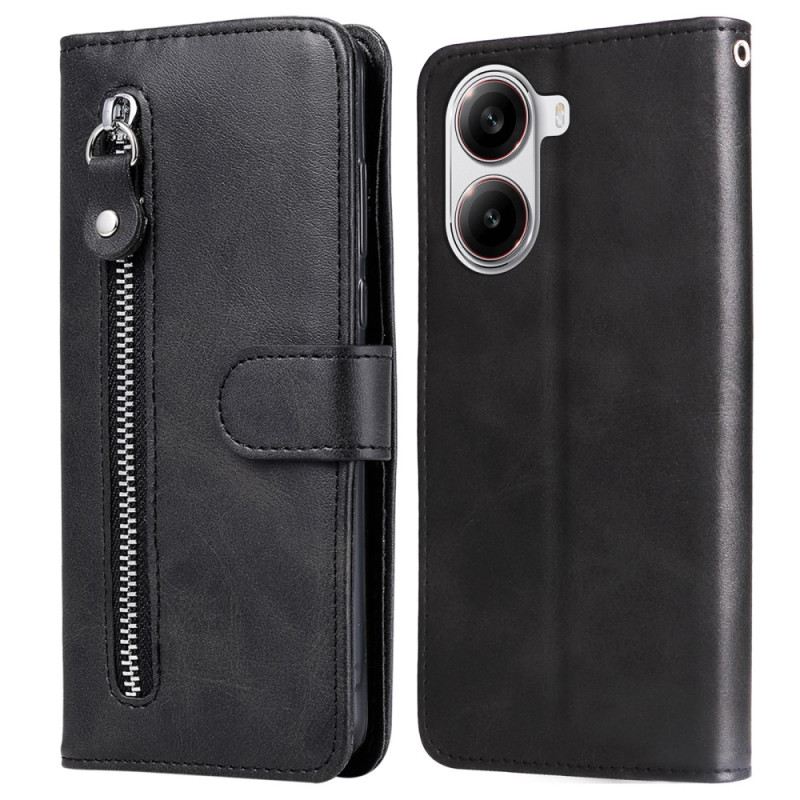 Lederhüllen Für Poco X7 Pro 5g Reißverschluss