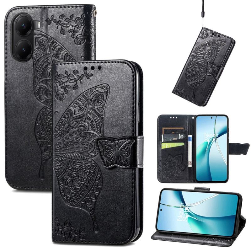 Lederhüllen Poco X7 Pro 5g Barocker Schmetterling