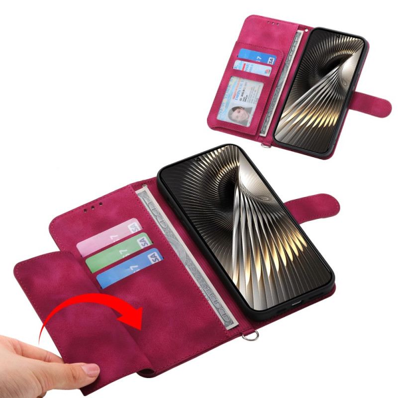 Lederhüllen Poco X7 Pro 5g Blumenmuster Mit Riemen Und Schultergurt