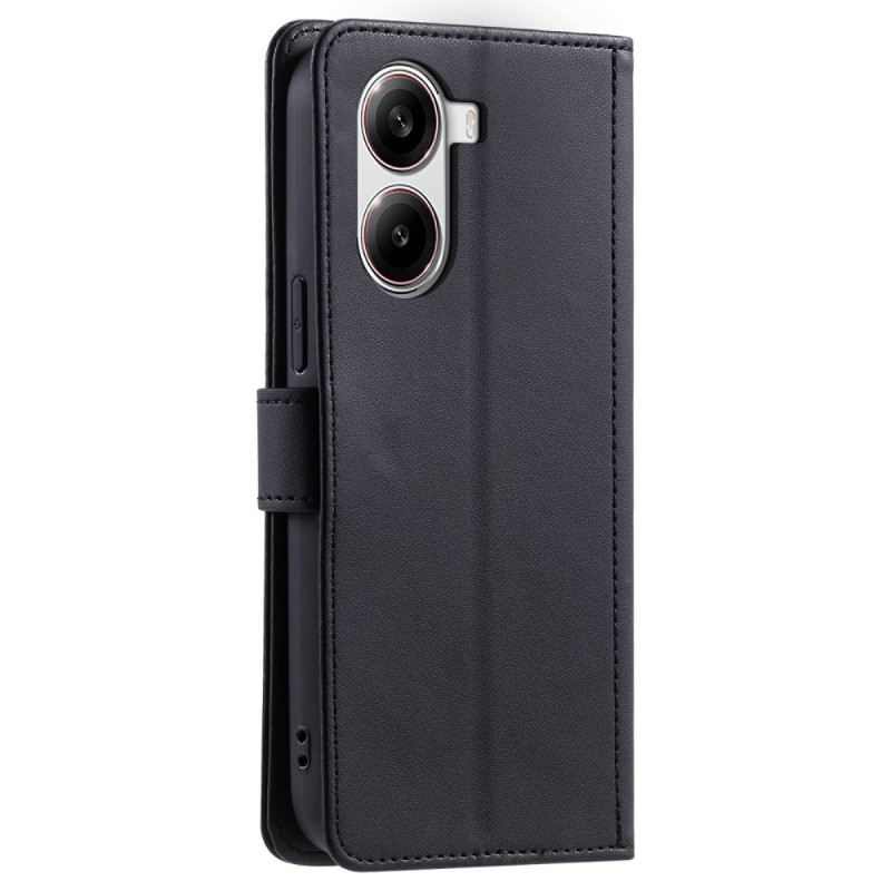 Lederhüllen Poco X7 Pro 5g Handyhülle Gesteppt Mit Riemen