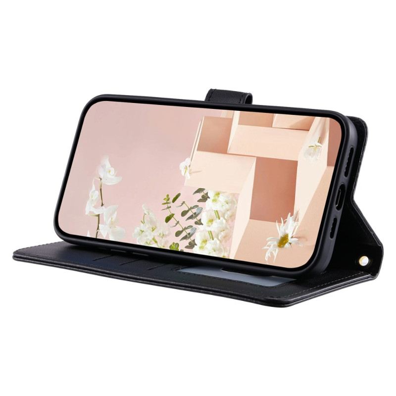 Lederhüllen Poco X7 Pro 5g Handyhülle Gesteppt Mit Riemen