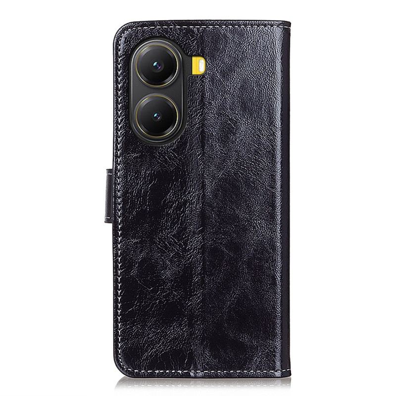 Lederhüllen Poco X7 Pro 5g Handyhülle Glänzendes Kunstleder