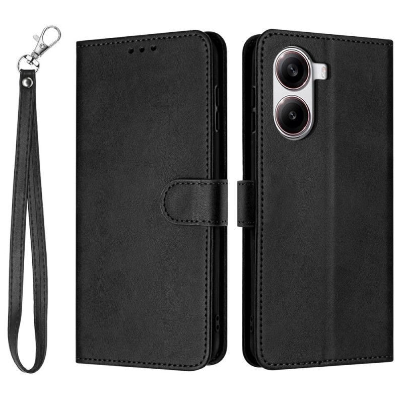 Lederhüllen Poco X7 Pro 5g Handyhülle Lederoptik Mit Riemen