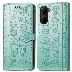 Lederhüllen Poco X7 Pro 5g Handyhülle Tiermotive