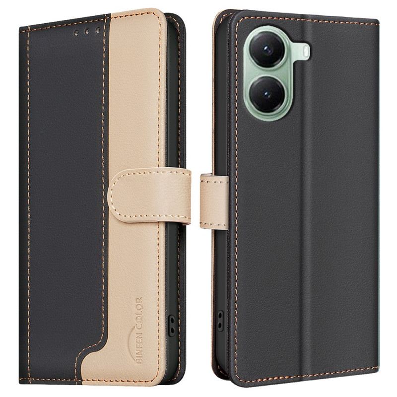 Lederhüllen Poco X7 Pro 5g Handyhülle Zweifarbig Binfen Color