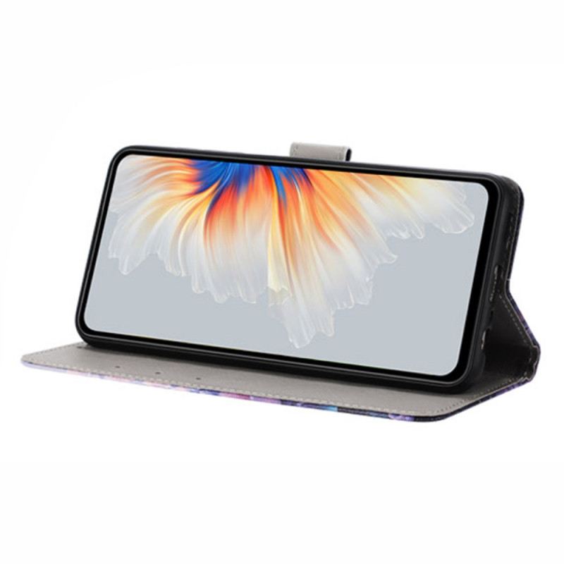 Lederhüllen Poco X7 Pro 5g Lila Blumen