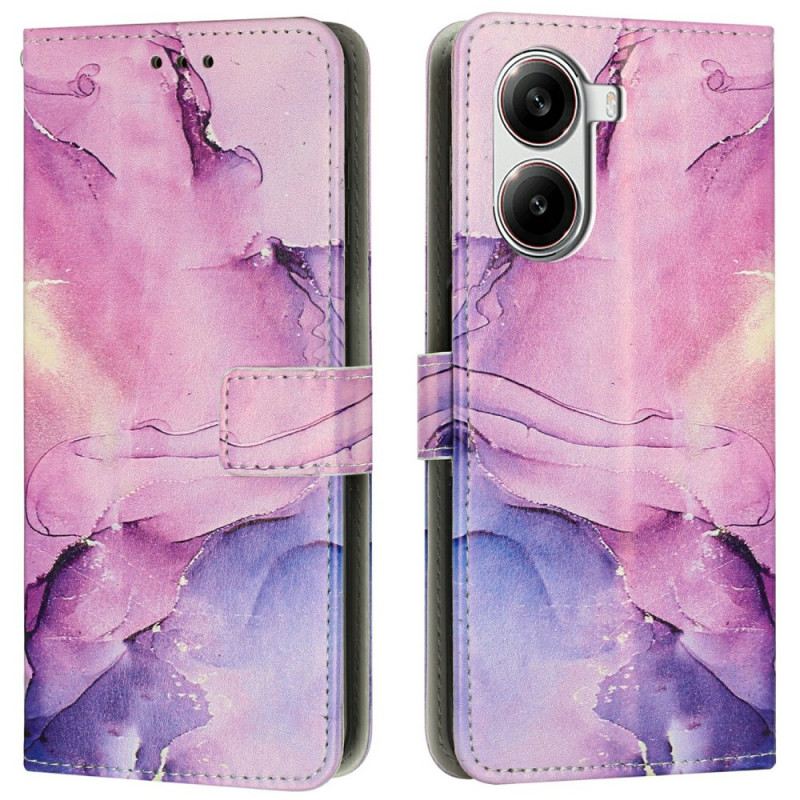 Lederhüllen Poco X7 Pro 5g Marmoroptik Mit Riemen