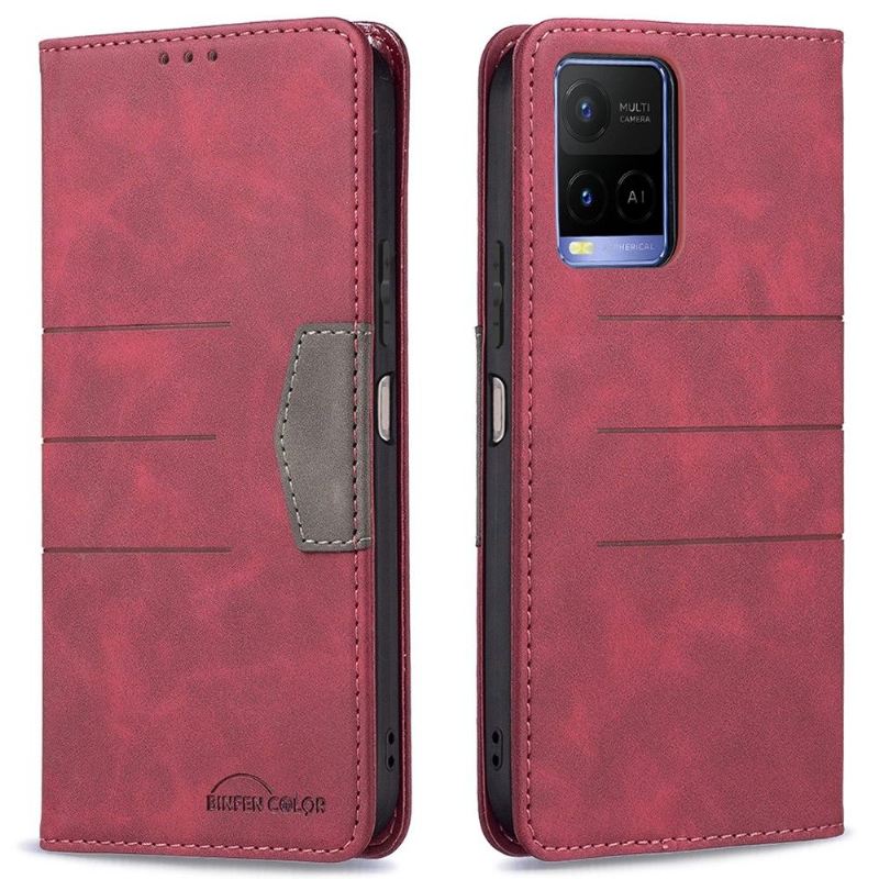 Lederhüllen Für Vivo Y21 / Y21s / Y33s Flip Case Binfen Color Flip Kunstleder