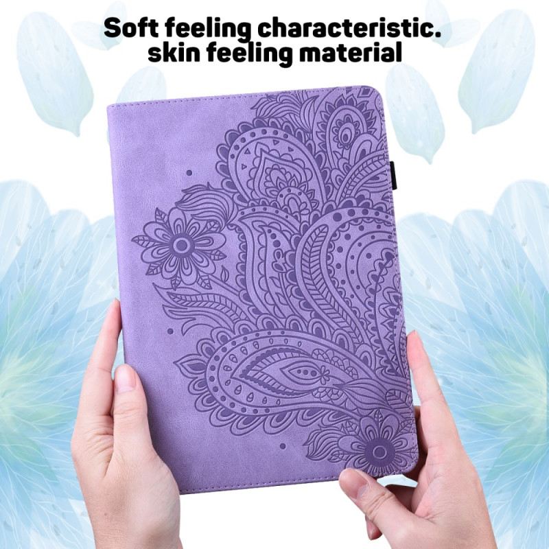 Case Xiaomi Pad 6 Florale Lederoptik