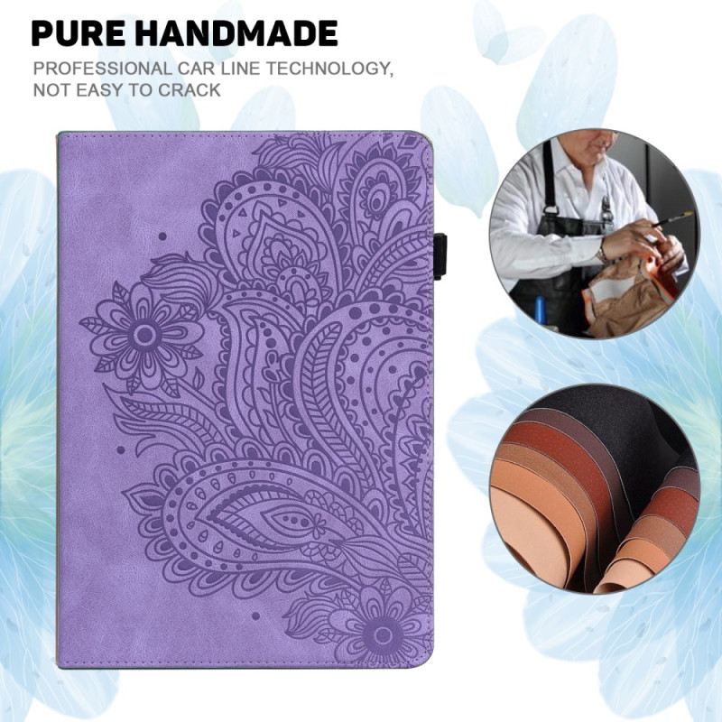 Case Xiaomi Pad 6 Florale Lederoptik