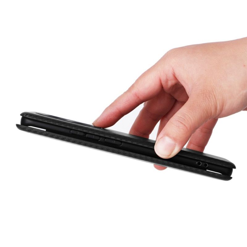 Flip Case Für Xiaomi Redmi Note 15 5g Stoßfeste Carbonfaser-textur