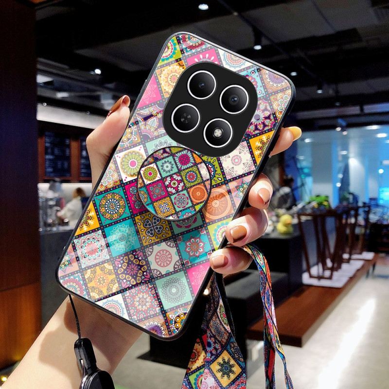 Hülle Xiaomi Redmi Note 15 5g Handyhülle Patchwork-ständer Und -tragegurt