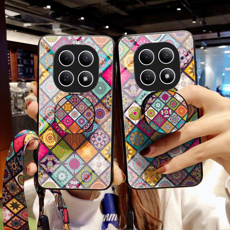 Hülle Xiaomi Redmi Note 15 5g Handyhülle Patchwork-ständer Und -tragegurt