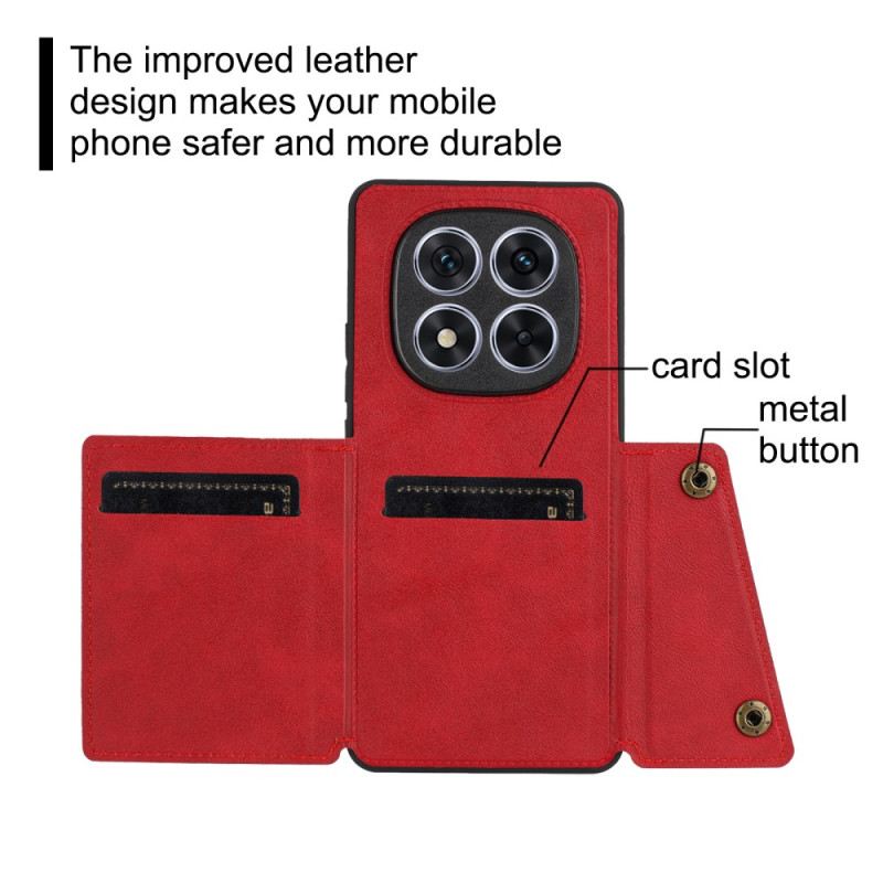 Hülle Xiaomi Redmi Note 15 5g Kartenhalter Und Integrierter Ständer