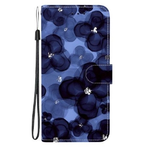 Lederhüllen Für Xiaomi Redmi Note 15 5g Blaue Blumen
