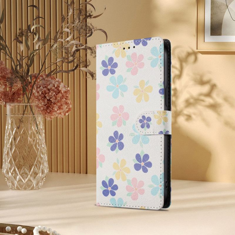 Lederhüllen Für Xiaomi Redmi Note 15 5g Bunte Blumen