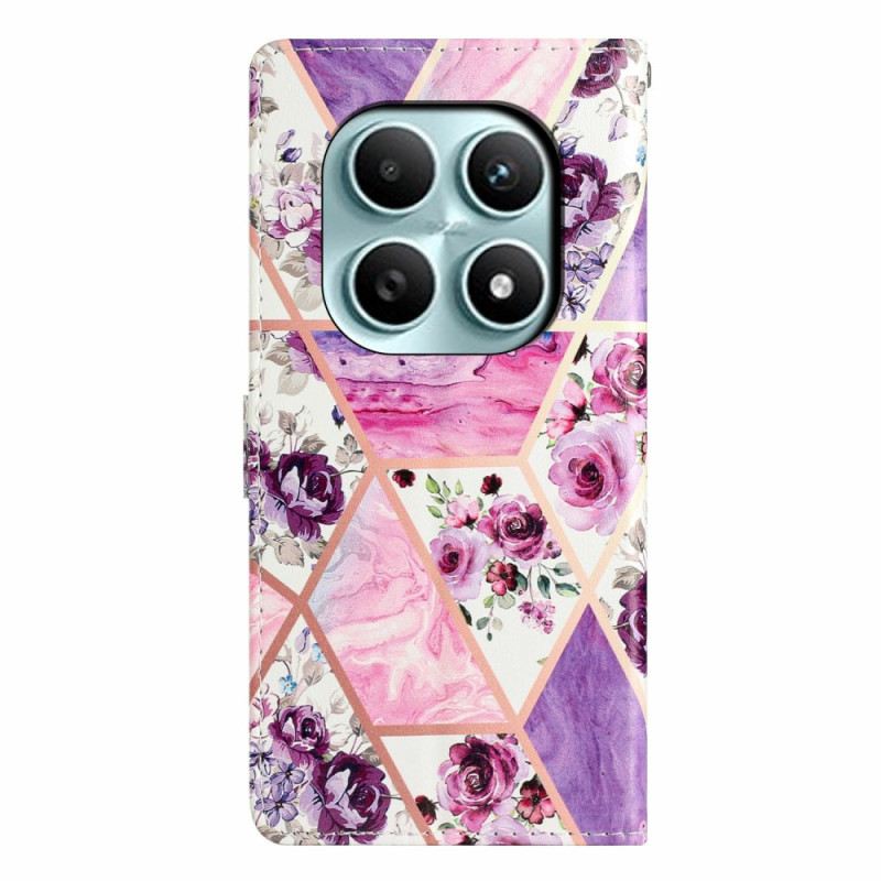 Lederhüllen Für Xiaomi Redmi Note 15 5g Lila Marmor