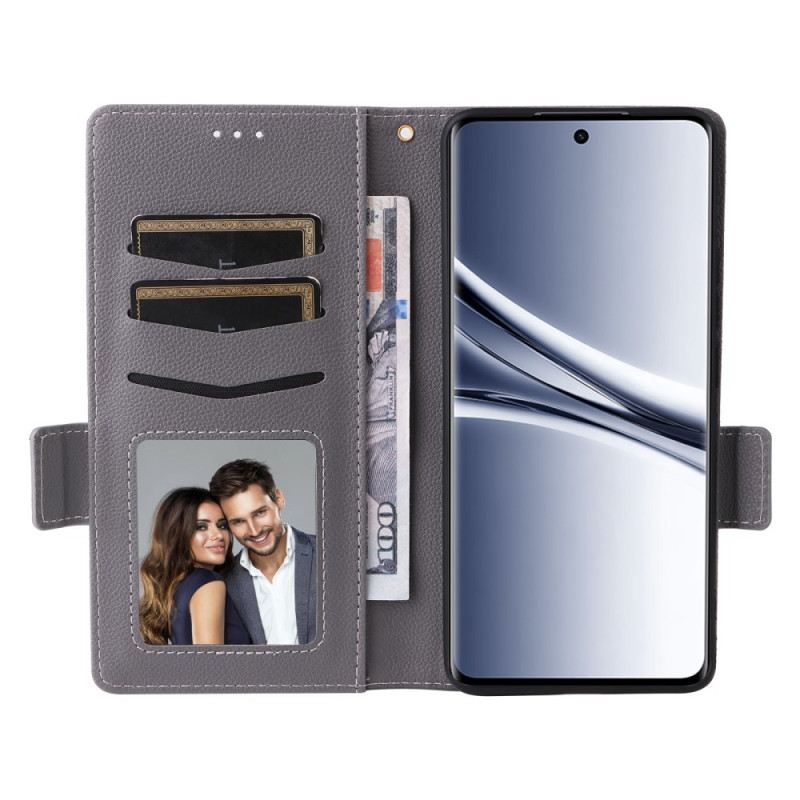 Lederhüllen Für Xiaomi Redmi Note 15 5g Litschi-textur Mit Armband