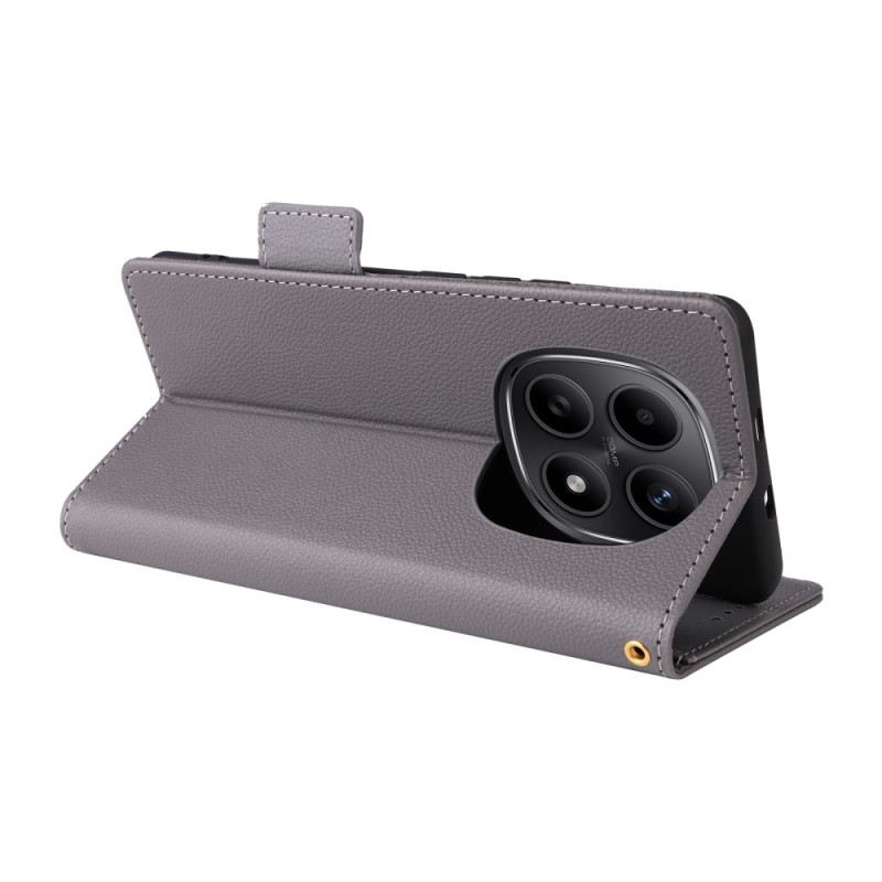 Lederhüllen Für Xiaomi Redmi Note 15 5g Litschi-textur Mit Armband