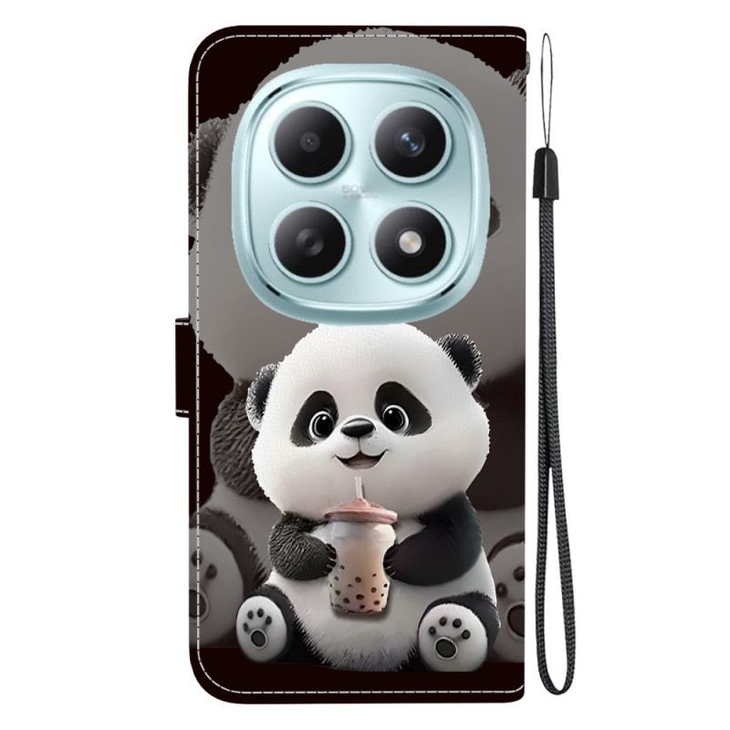Lederhüllen Für Xiaomi Redmi Note 15 5g Panda-milchtee
