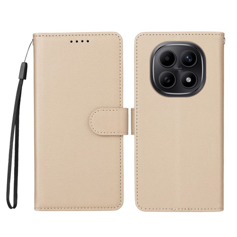 Lederhüllen Für Xiaomi Redmi Note 15 5g Rfid-schutz Und Tragegurt