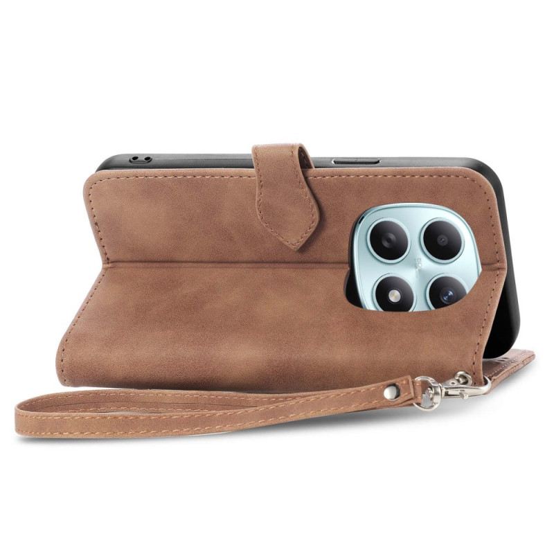 Lederhüllen Xiaomi Redmi Note 15 5g Blumen-spitzenarmband