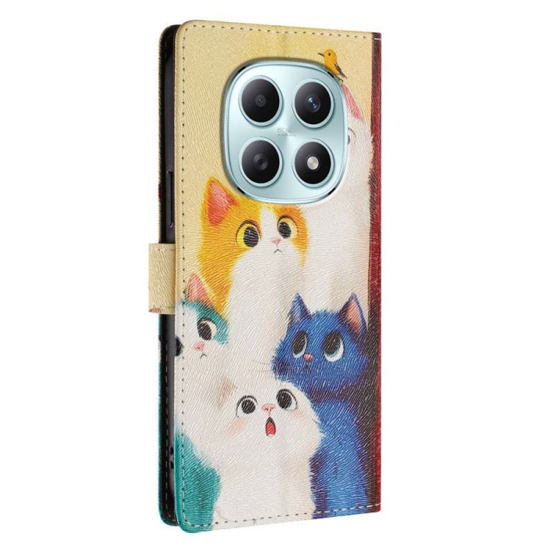 Lederhüllen Xiaomi Redmi Note 15 5g Bunte Katzen