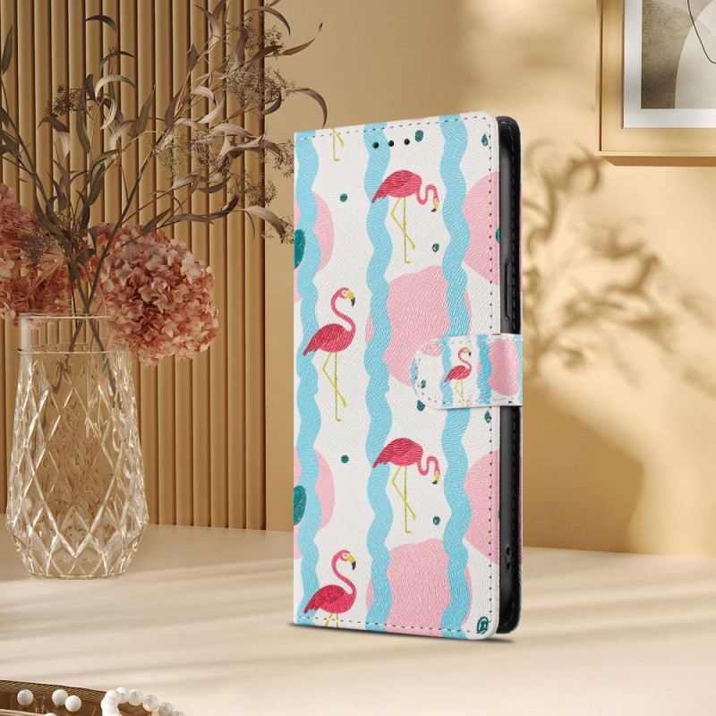 Lederhüllen Xiaomi Redmi Note 15 5g Flamingos