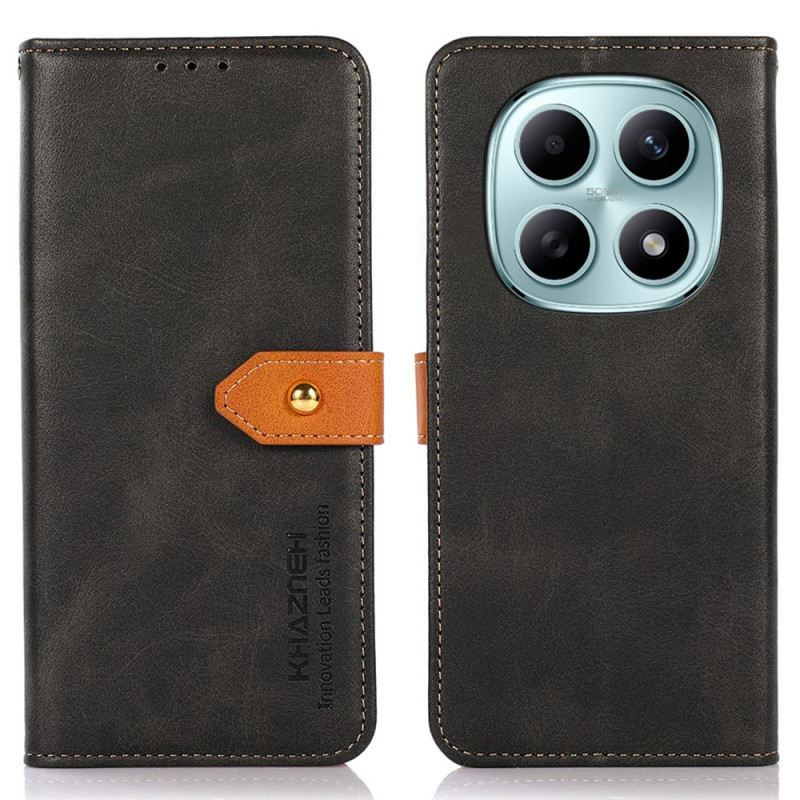 Lederhüllen Xiaomi Redmi Note 15 5g Goldener Khazneh-verschluss