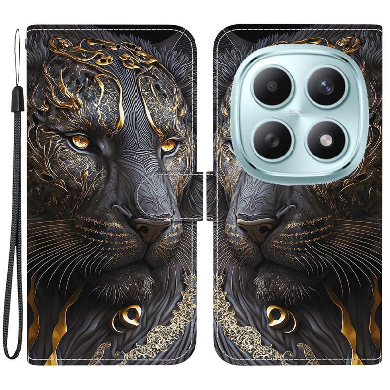 Lederhüllen Xiaomi Redmi Note 15 5g Goldener Löwe