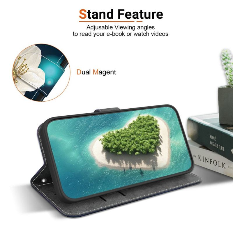 Lederhüllen Xiaomi Redmi Note 15 5g Handyhülle Magnolien