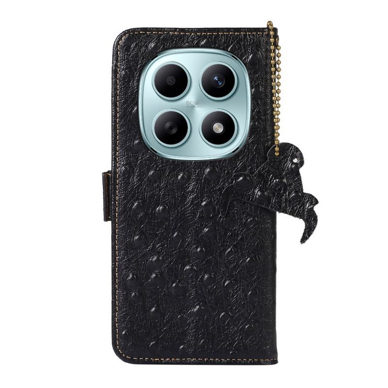 Lederhüllen Xiaomi Redmi Note 15 5g Handyhülle Rfid-blockierung Und Echtleder