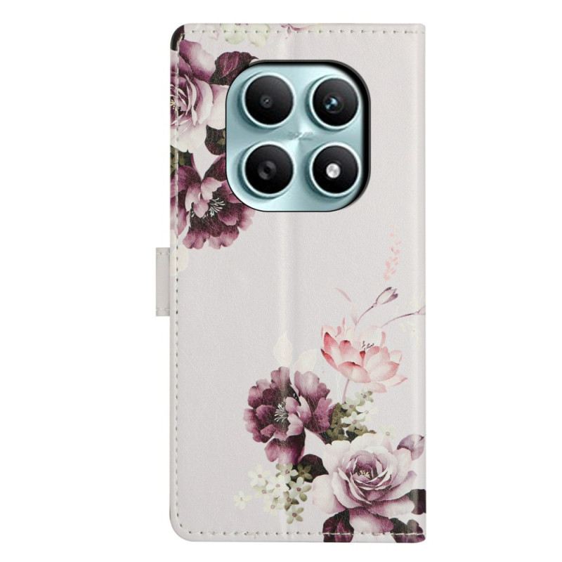 Lederhüllen Xiaomi Redmi Note 15 5g Handyhülle Rosenkreuzmuster