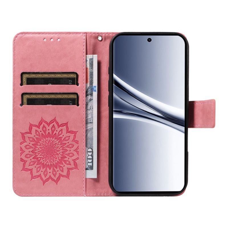 Lederhüllen Xiaomi Redmi Note 15 5g Handyhülle Sonnenblumenmuster