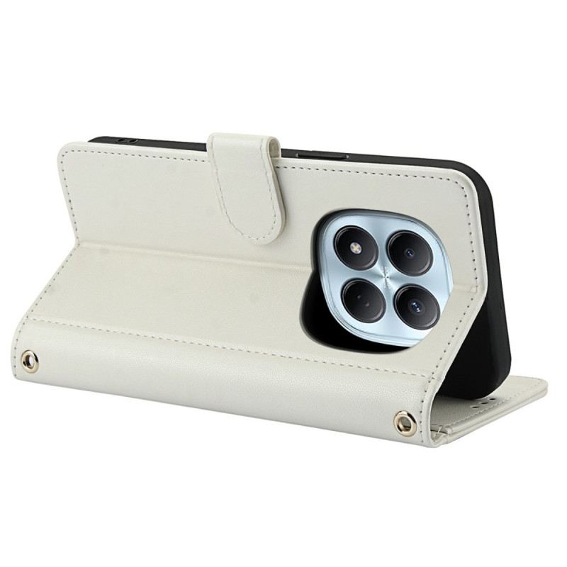 Lederhüllen Xiaomi Redmi Note 15 5g Handyhülle Ständer Und Handgelenkschlaufe