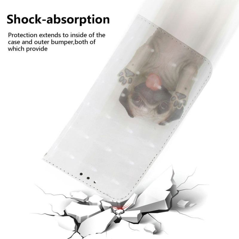 Lederhüllen Xiaomi Redmi Note 15 5g Mops Mit Umhängeband