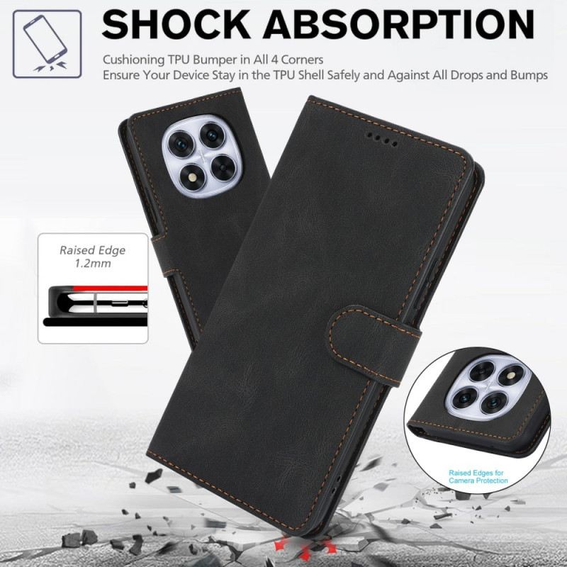 Lederhüllen Xiaomi Redmi Note 15 5g Retro-wildleder-effekt