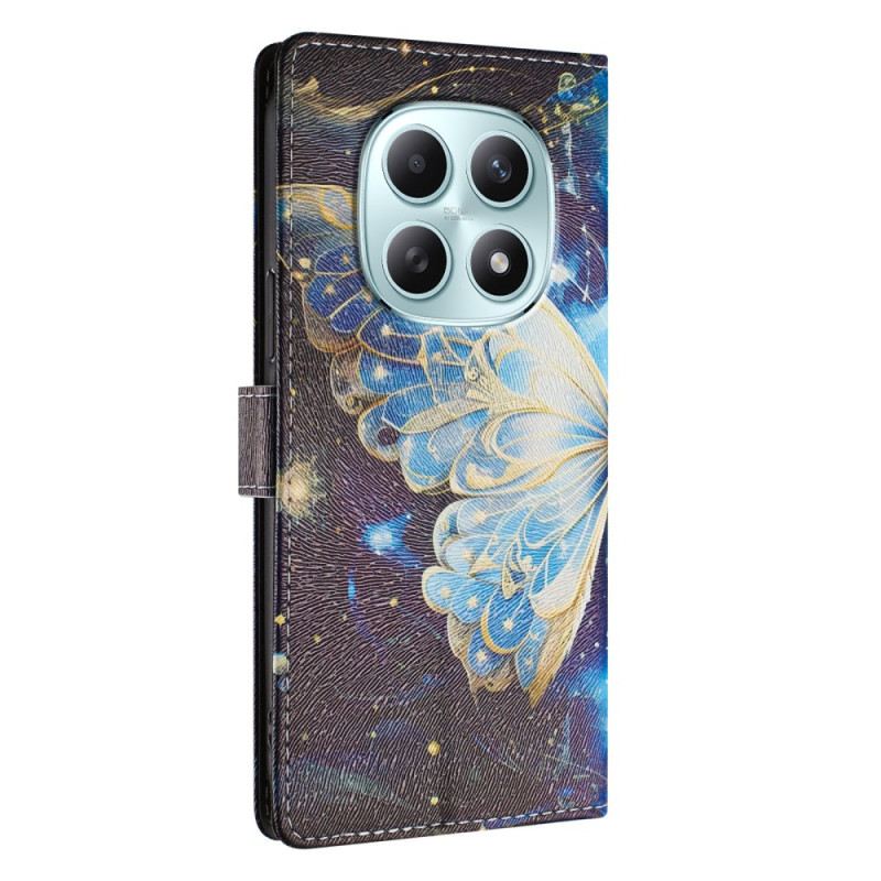 Lederhüllen Xiaomi Redmi Note 15 5g Schmetterling Mit Sternen