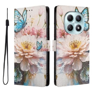 Lederhüllen Xiaomi Redmi Note 15 5g Schmetterling Und Blumen