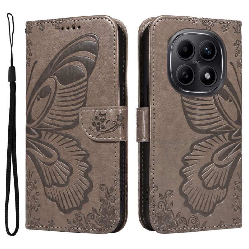Lederhüllen Xiaomi Redmi Note 15 5g Schmetterlingsmuster