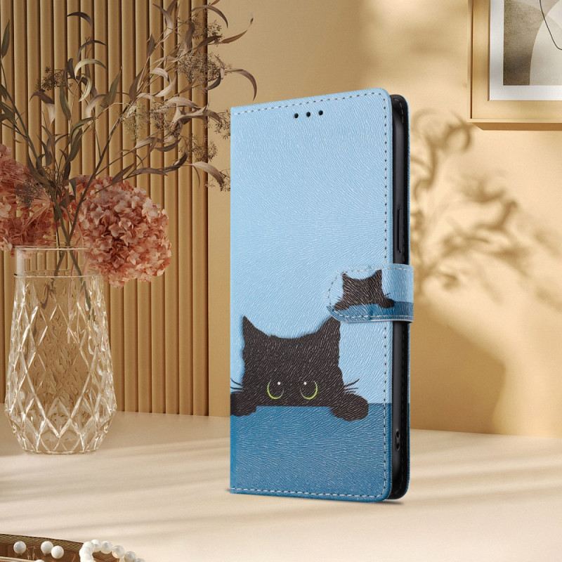 Lederhüllen Xiaomi Redmi Note 15 5g Schwarze Katze