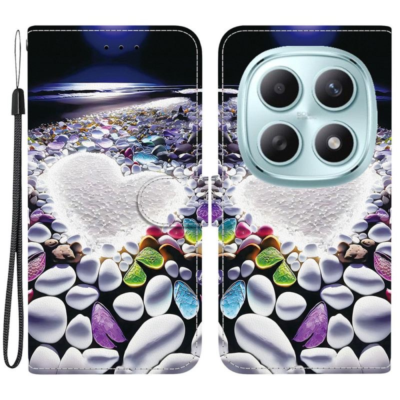 Lederhüllen Xiaomi Redmi Note 15 5g Weißes Herz