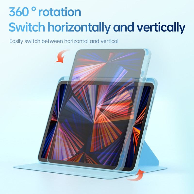 Case Für iPad (2025) Drehbarer Ständer Und Pastellfarbener Bezug